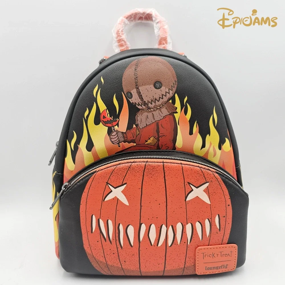 Loungefly Trick 'R Treat Sam & Jack-O'-Lantern Mini Backpack New